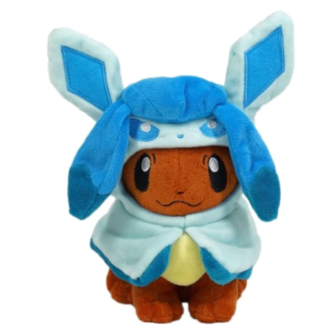 Pokémon Plush Cosplay Eevee Glaceon 8in