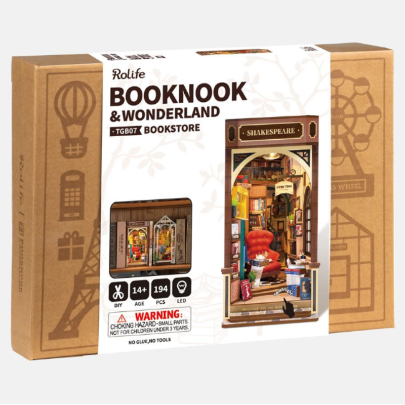 Bookstore Book Nook & Wonderland - Rolife DIY Miniature