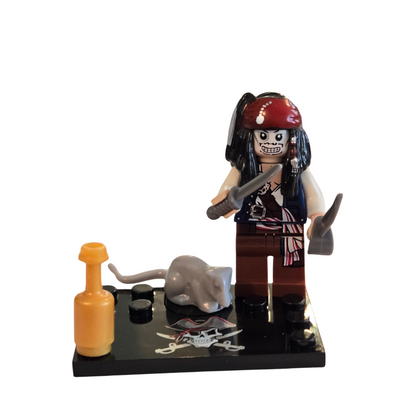 Custom Lego Compatible Jack Sparrow Minifig