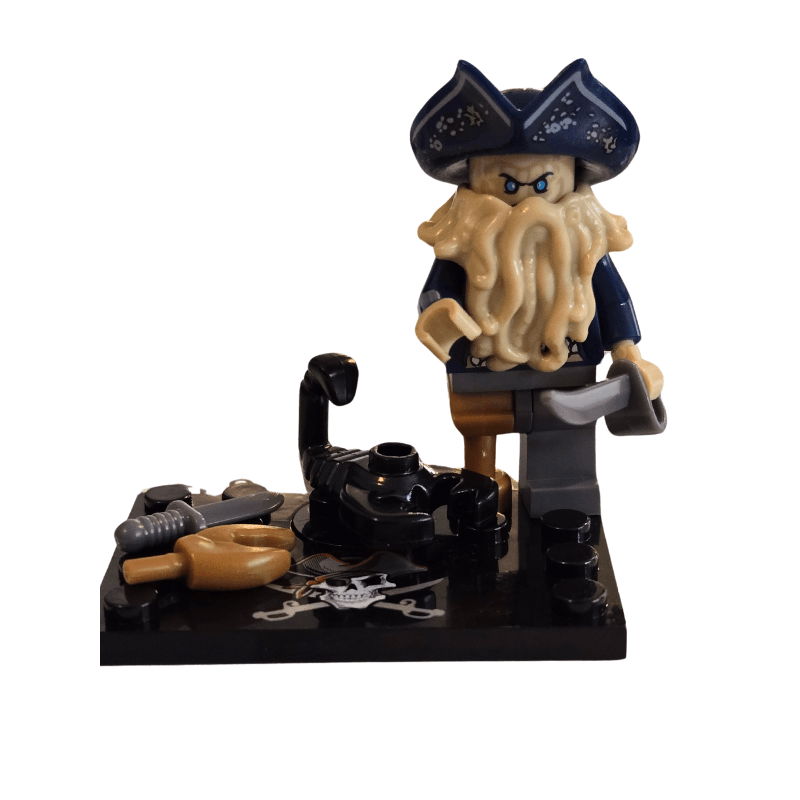 Custom Lego Compatible Captain Davy Jones Minifig