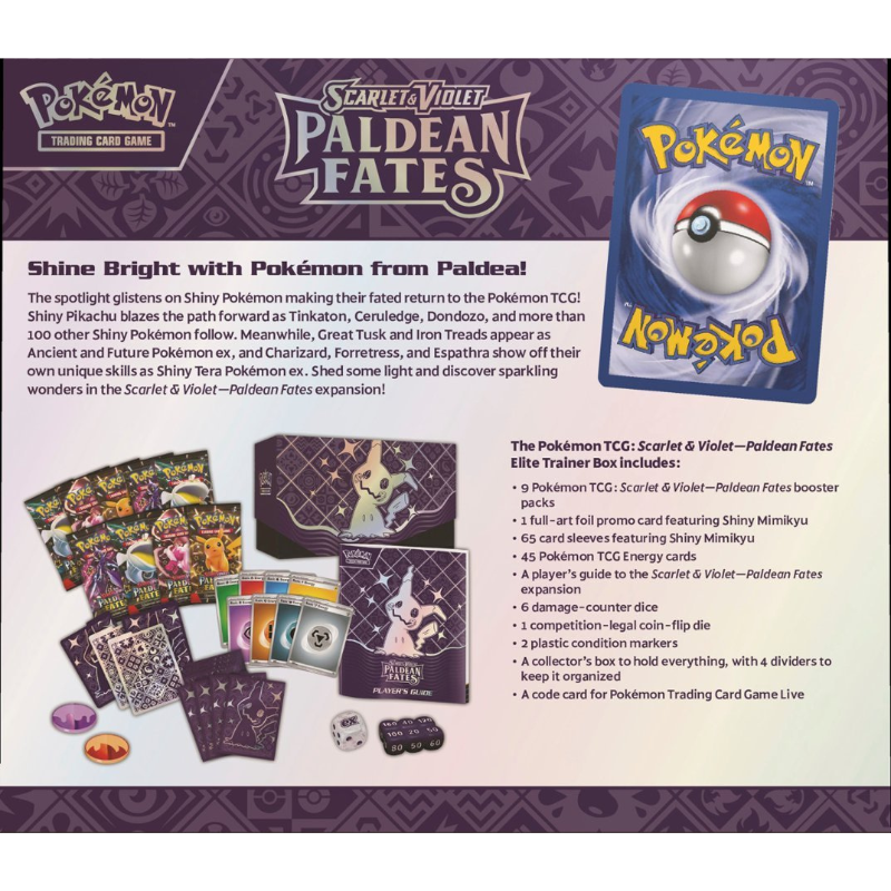 Pokémon TCG: Scarlet & Violet: Paldean Fates: Elite Trainer Box