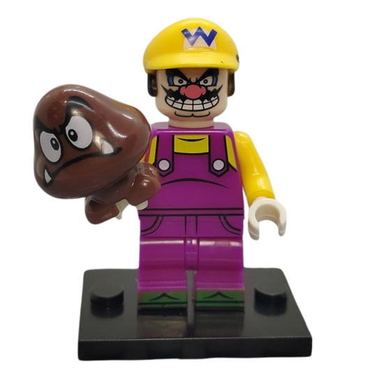 Custom Lego Compatible Wario Minifig