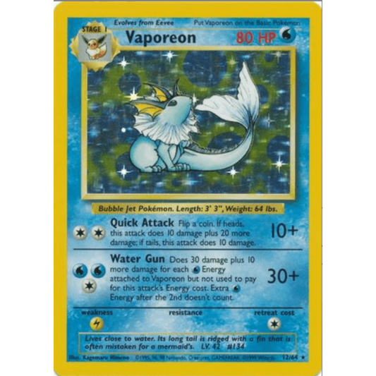 Vaporeon - Jungle #12/64 [No Symbol]