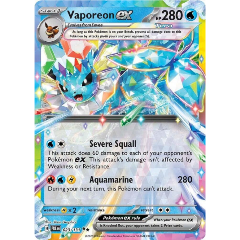 Vaporeon ex - Prismatic Evolutions #023/131