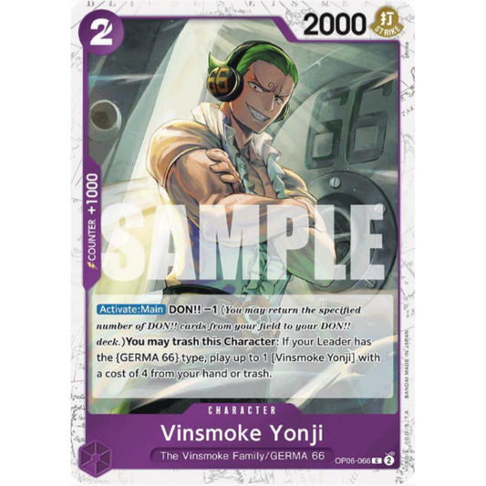 Vinsmoke Yonji (Jolly Roger Foil) - Premium Booster -The Best #OP06-066