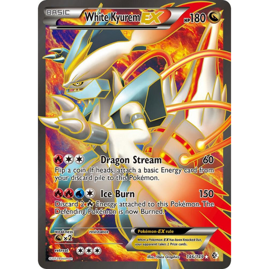 White Kyurem EX (146 Full Art) - Boundaries Crossed #146/149