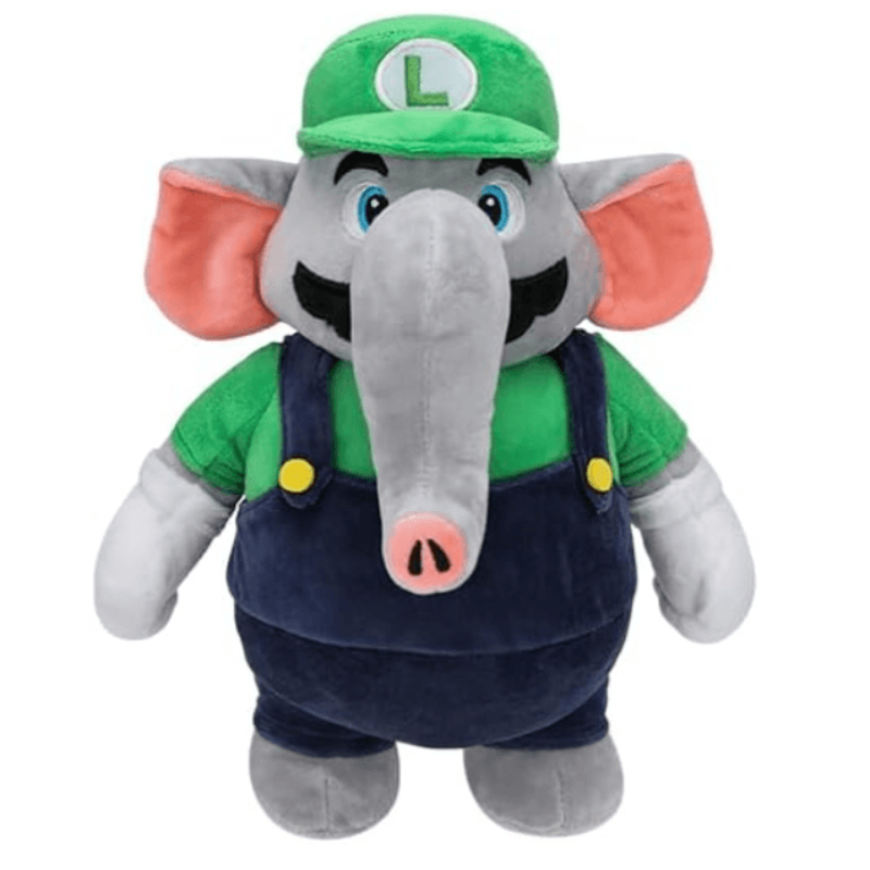 Super Mario Bros. Wonder Elephant Luigi Plush 10.5in