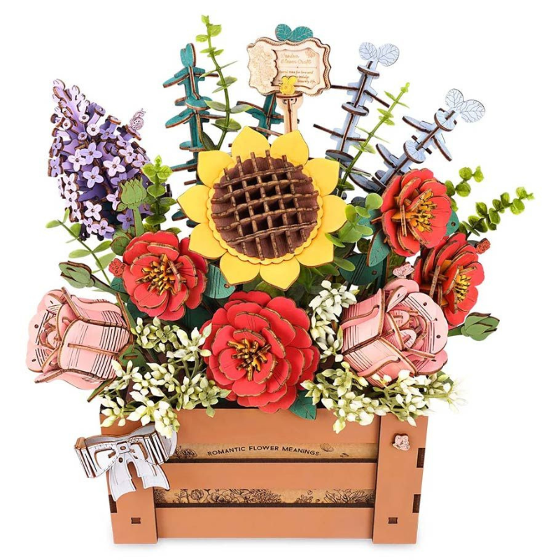 Wooden Flower Box - Rolife DIY Miniature