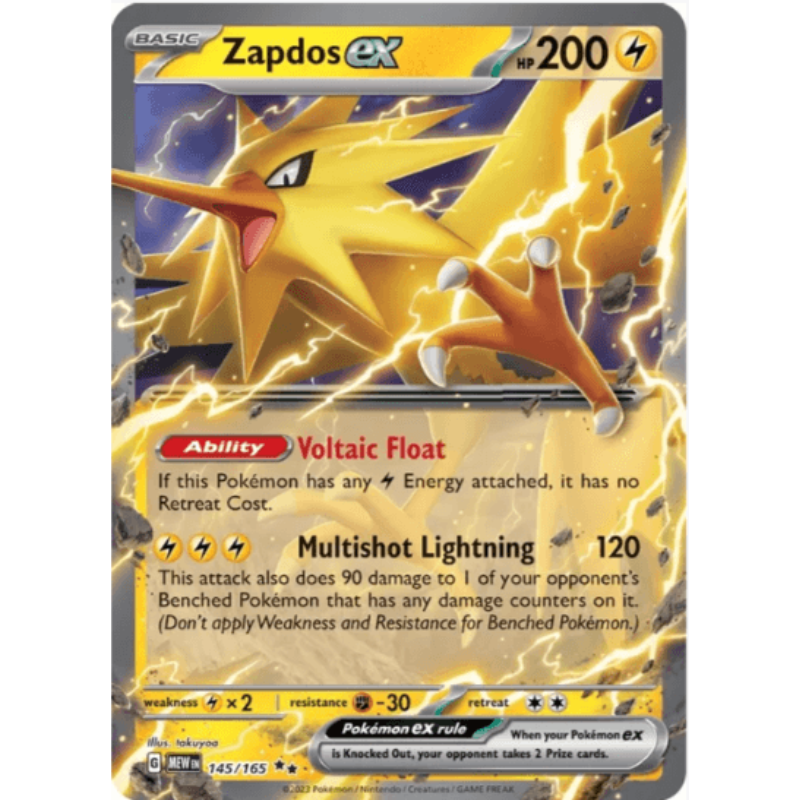 Zapdos ex - Scarlet and Violet 151 #145/165