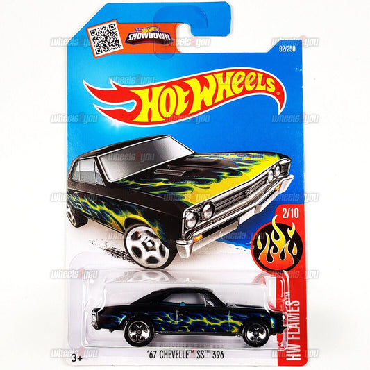 67 CHEVELLE SS 396 #92/250 black - HW Flames 2/10 - 2016