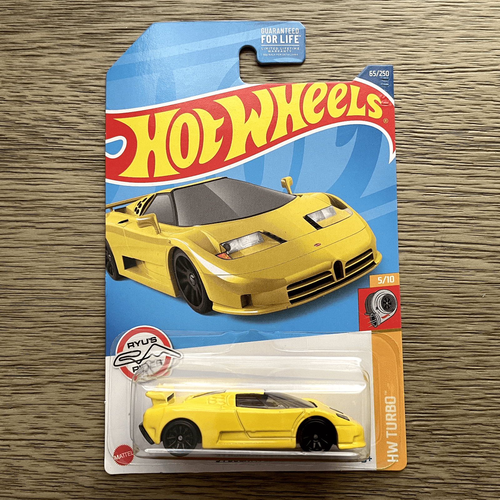Hot Wheels '94 Bugatti EB110 SS Yellow HW Turbo