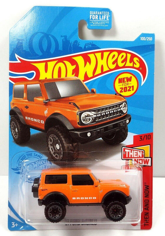 Hot Wheels '21 Ford Bronco Orange #100 100/250 2021 Then and Now 3/10
