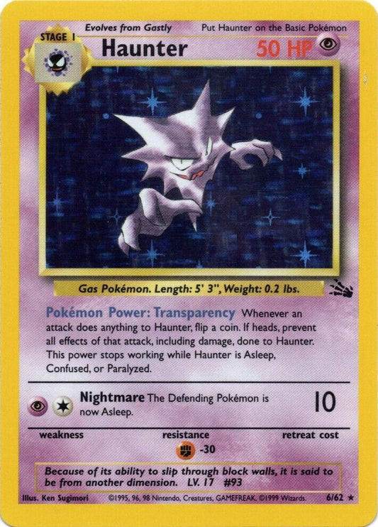 Haunter - Fossil #06/62 (Damaged)