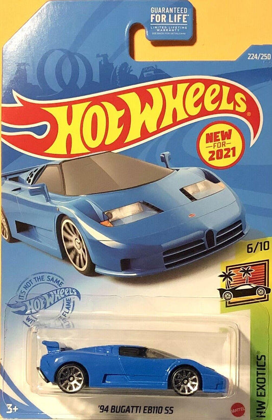 Hot Wheels '94 Bugatti EB110 SS Blue HW Exotics