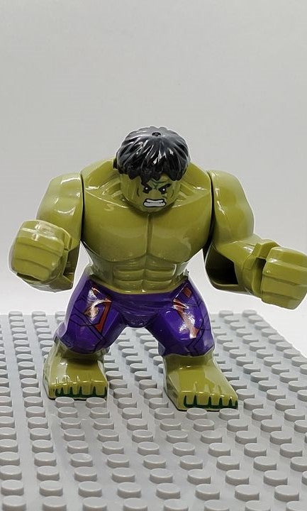 Custom Lego Compatible Large Hulk Minifig