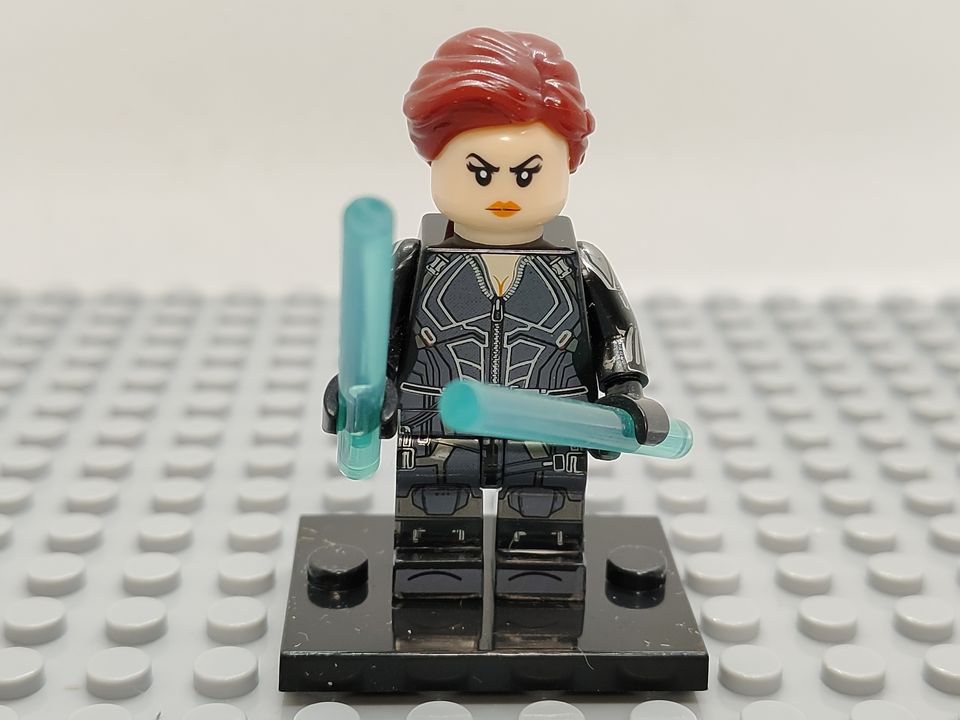 Custom Lego Compatible Black Widow (Natasha Romanoff) Minifig
