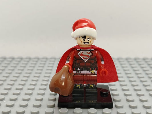 Custom Lego Compatible Holiday Superman Minifig