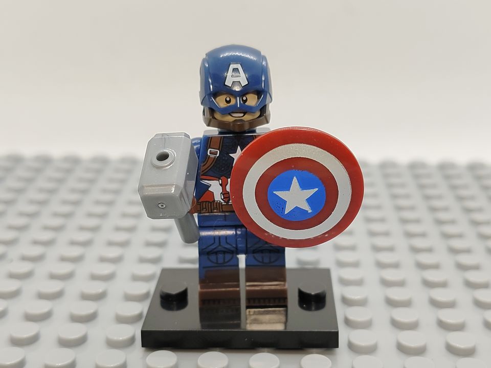 Custom Lego Compatible Captain America Minifig