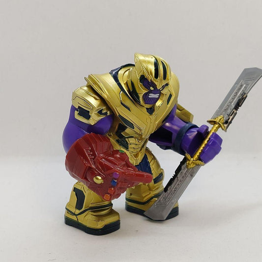 Lego Compatible THANOS w/ Infinity Gauntlet & Double-Edged Sword Custom Bigfig