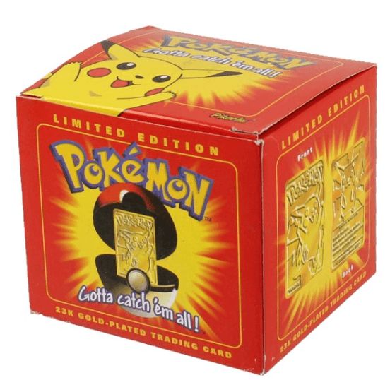 Limited Edition 1999 Burger King Pikachu Gold Card #25