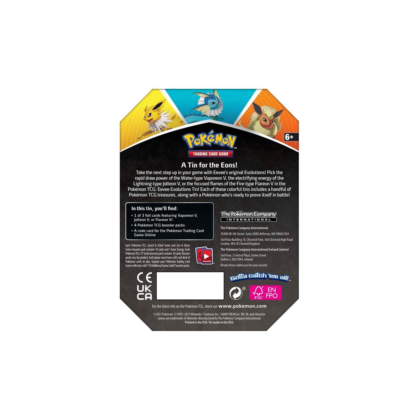 Pokémon Jolteon V Tin