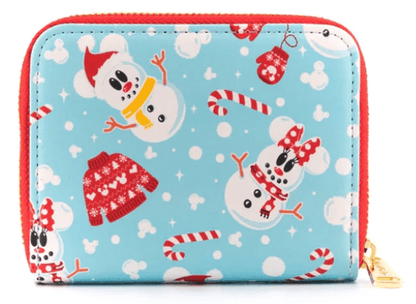 Loungefly - Mickey / Minnie Snowman Zip Around Wallet