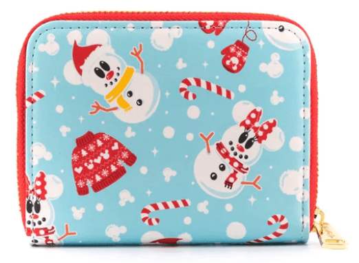 Loungefly - Mickey / Minnie Snowman Zip Around Wallet