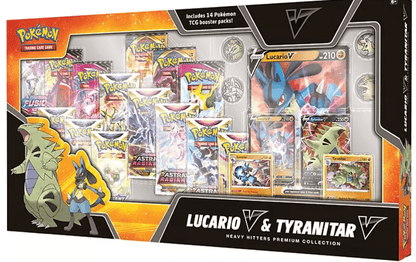 Pokémon Lucario V & Tyranitar V Heavy Hitters Premium Collection