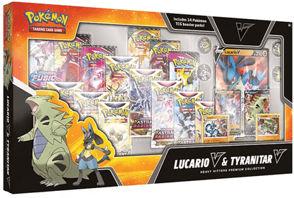 Pokémon Lucario V & Tyranitar V Heavy Hitters Premium Collection
