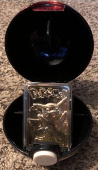 Limited Edition 1999 Burger King Pikachu Gold Card #25