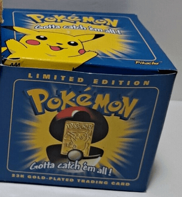 Limited Edition 1999 Burger King Pikachu Gold Card #25