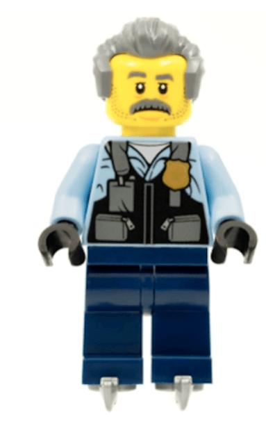 Retired LEGO Sam Grizzled Playing Hockey Minifigure DX Games