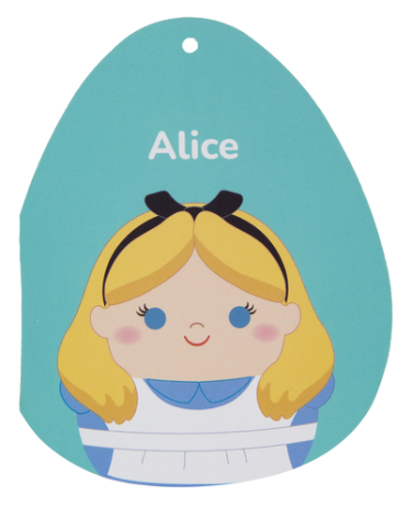 Disney Alice in Wonderland Squishmallow Personalized Disney Alice