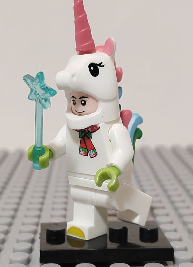 Lego Compatible Holiday Unicorn Outfit Minifig