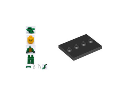 LEGO Green Dragon Costume 71034-12 Minifigure