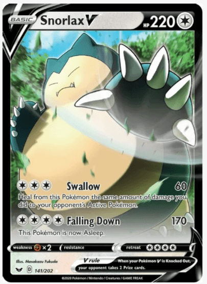 Snorlax V - SWSH01: Sword & Shield Base Set #141/202