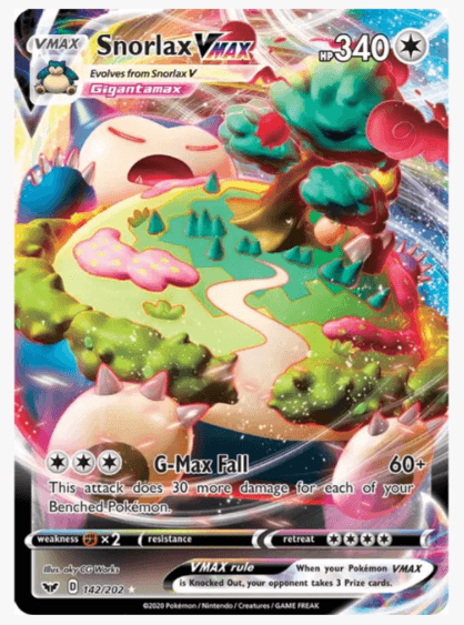 Snorlax VMAX - SWSH01: Sword & Shield Base Set #142/202