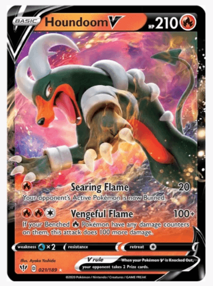 Houndoom V - SWSH03: Darkness Ablaze #021/189