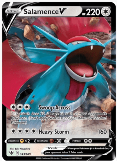 Salamence V - SWSH03: Darkness Ablaze #143/189