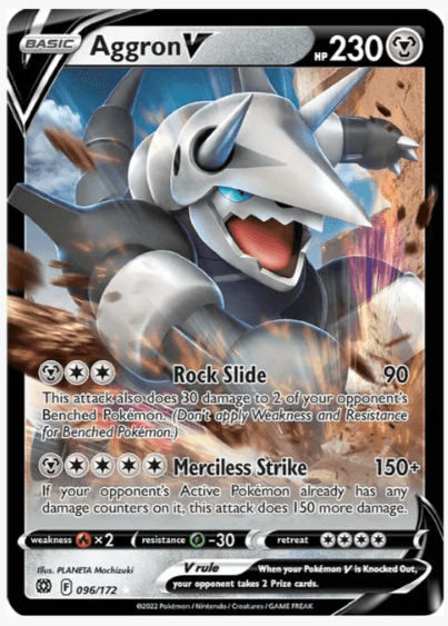 Aggron V - SWSH09: Brilliant Stars #096/172