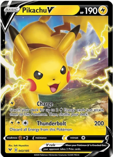 Pikachu V - SWSH04: Vivid Voltage (SWSH04) #043/185