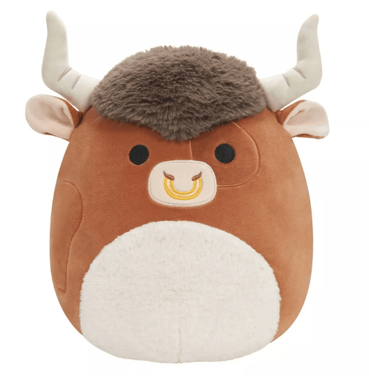 Squishmallow Shep Brown Spotted Bull 11 inch