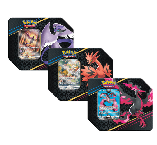 Pokémon Crown Zenith Legendary Birds Tins