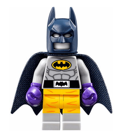 LEGO Raging Batsuit - Batman Batsuit with Boxing Gloves From Lego Batman Movie Minifigure