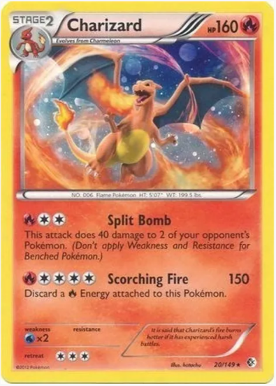 Charizard - 20/149 (Cosmos Holo) - Blister Exclusives (Near Mint)