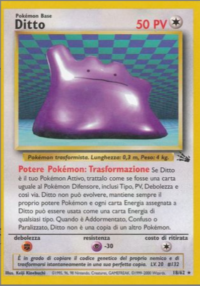 Ditto - Fossil #18/62 (Near Mint)