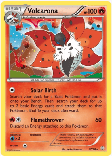 Volcarona - XY - Ancient Origins #17/98 (Near Mint)