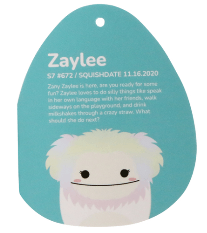 Original Squishmallows Zaylee the Bigfoot 7.5 in