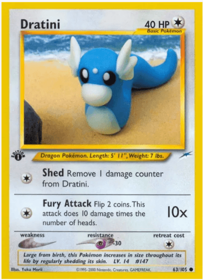 1st Edition Dratini - Neo Destiny #063/105 (Lightly Played)