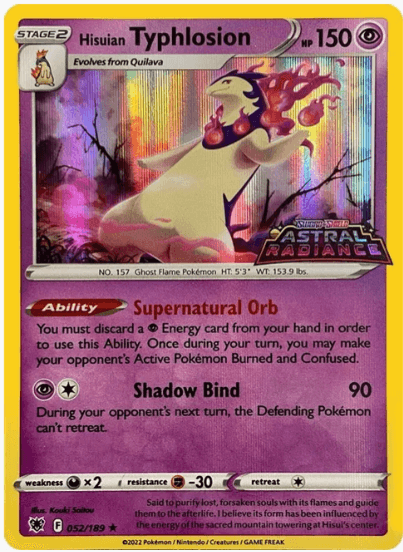 Hisuian Typhlosion - 052/189 (GameStop Exclusive) #052/189